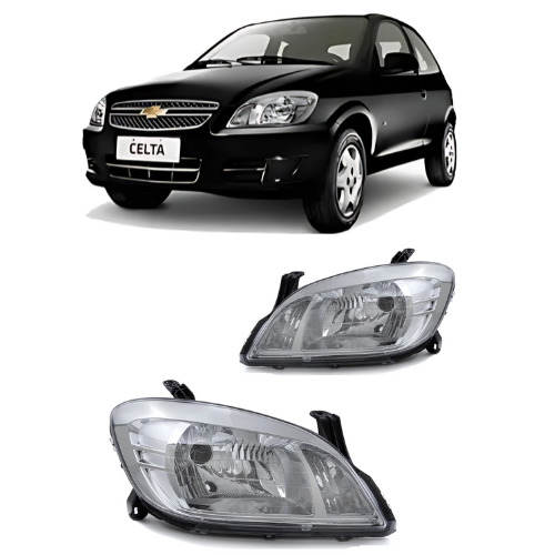 Farol Celta | Prisma | 2007 a 2015 | Cromado | Original Arteb