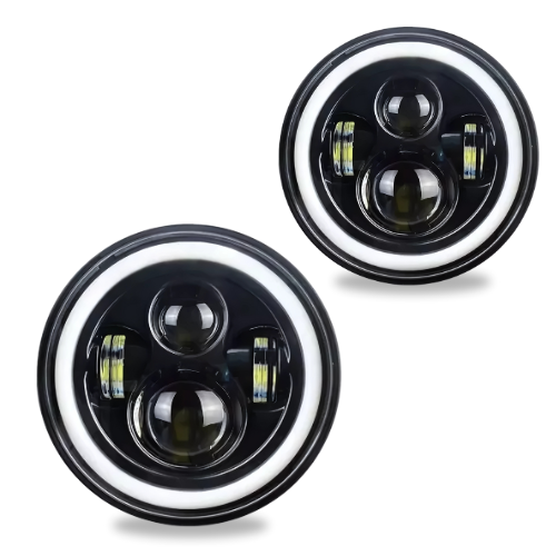 Farol Sealed Beam | Fusca | Kombi | Jeep | Wrangler | Camiões Diversos | LED 7" | Importado