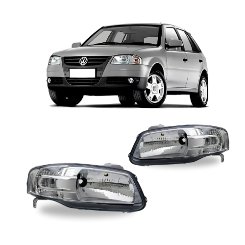 Farol Gol | Parati | Saveiro | G4 | Máscara Cromada | Original Arteb