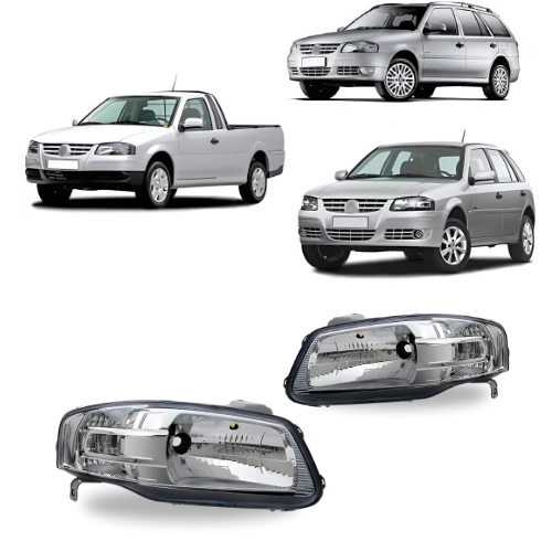 Farol Gol | Parati | Saveiro | G4 | Máscara Cromada | Original Arteb