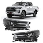 Farol Hilux | 2021 a 2024 | Máscara Negra | Importado