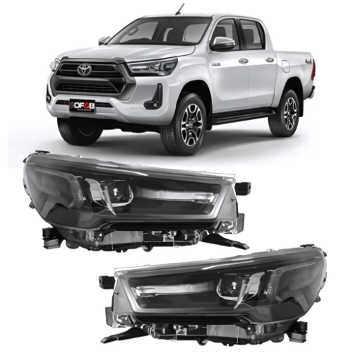 Farol Hilux | 2021 a 2024 | Máscara Negra | Importado